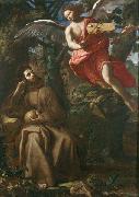 Saint Francis consoled by an Angel